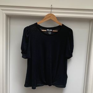 DKNY Jean Black Top - size M